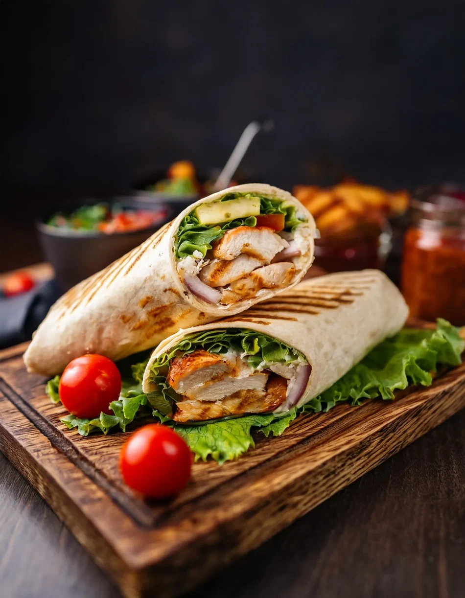 Delicious wraps filled with grilled meats, fresh salads, and creamy tahini—crafted to perfection.